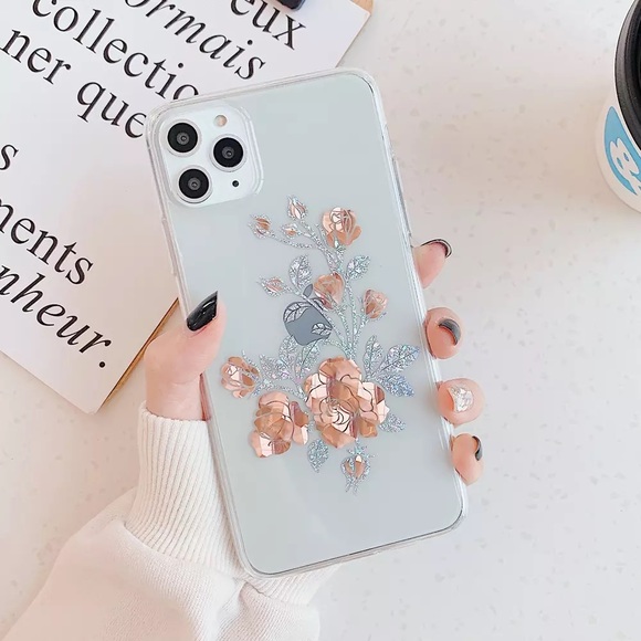 Accessories - NEW iPhone 11/Pro/Max/XR/7/8/Plus Golden Rose case
